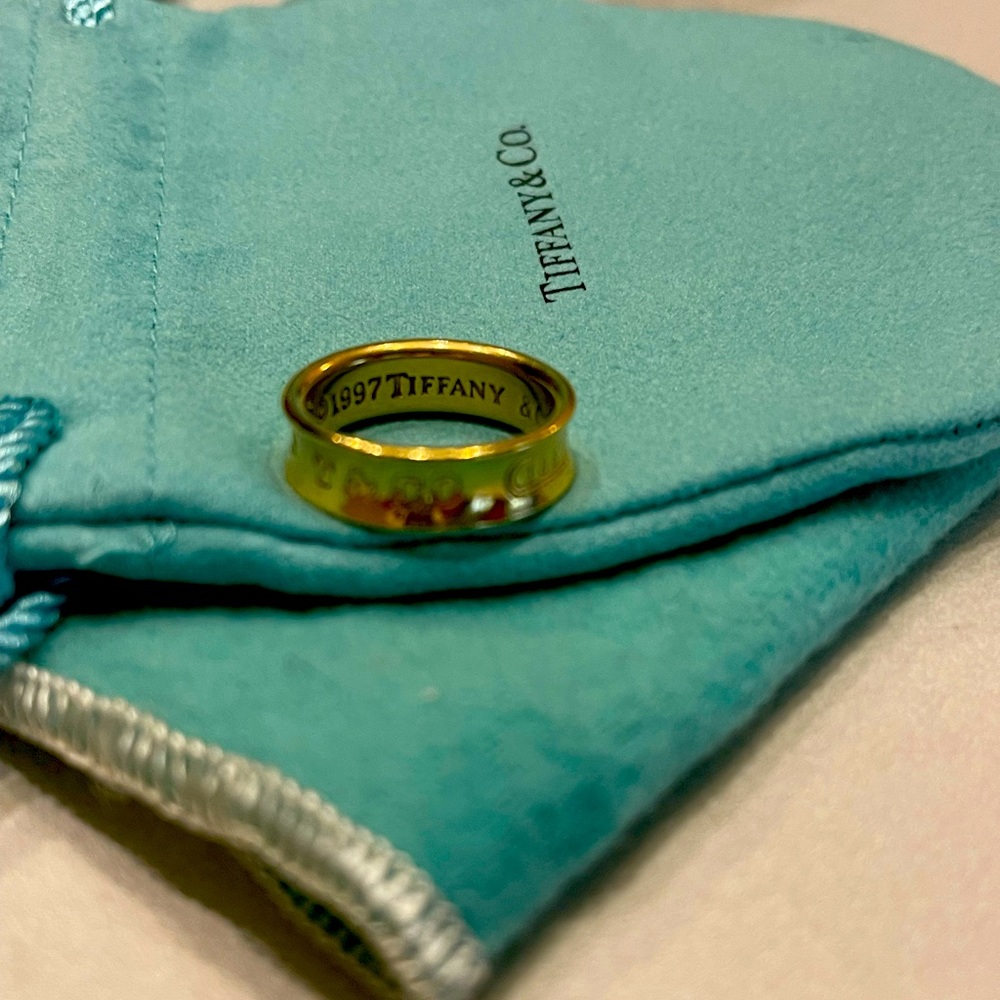 Tiffany & Co. 1837 wide Gold band ring